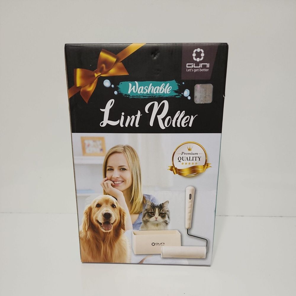 Guni Washable Lint Roller–Reusable Sticky Roller for Pets Clothes and‎ Sofas